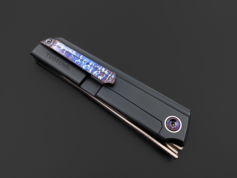 Складной нож Common VG10 Damascus Oxydized