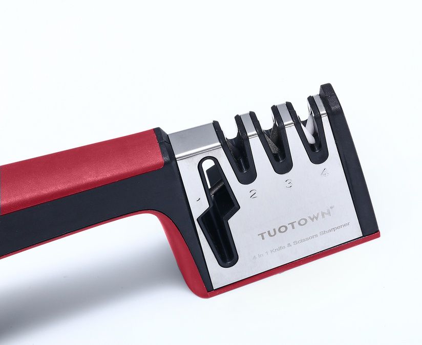 Ножеточка с разъемом для заточки ножниц S401-R, цвет красный