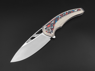 Складной нож Whale M390 Nebula Carbon