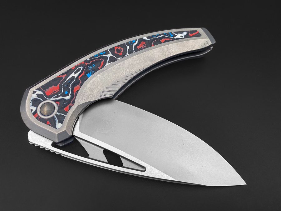 Складной нож Whale M390 Nebula Carbon