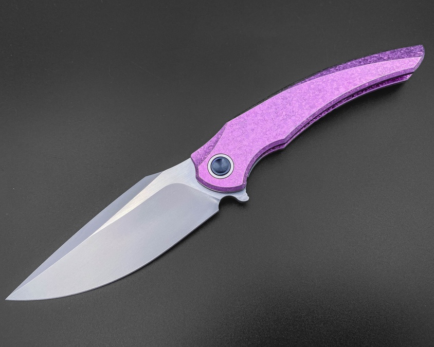 Складной нож Alatus2 M390 CrystalTi pink