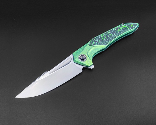 Складной нож Guerrero Green Crystal TI Jungle Wear Carbon