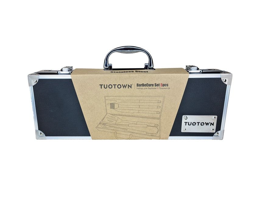Набор инструментов для барбекю в кейсе, 5 предметов BBQ5