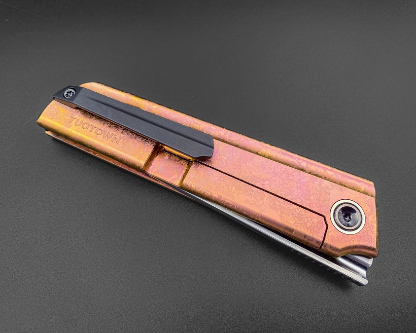 Складной нож Common M390 CrystalTi orange