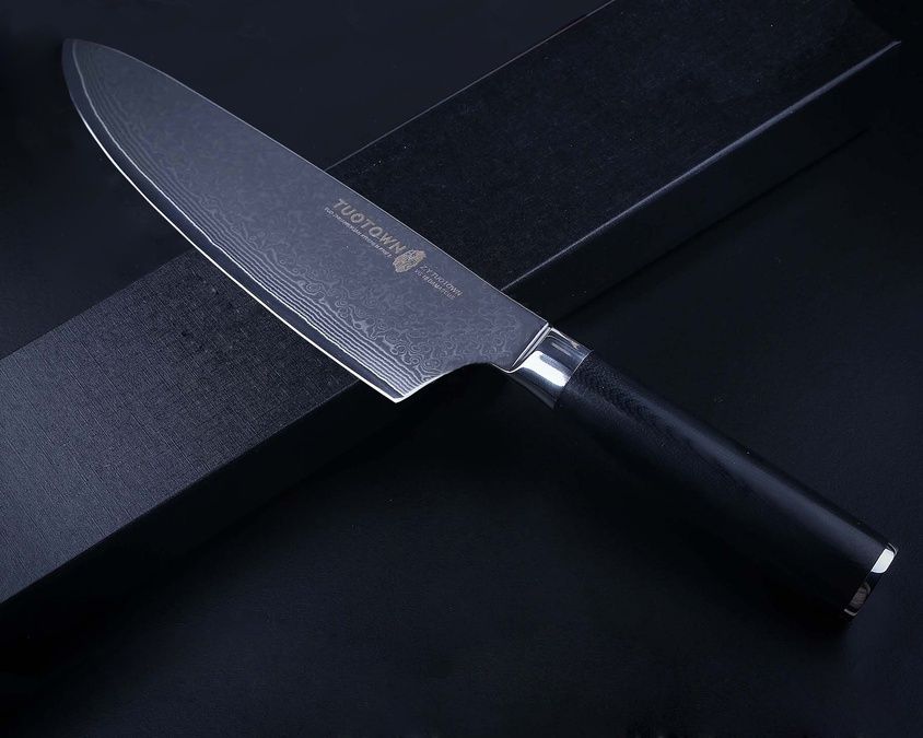 TG-D7 G10 Нож дамасская сталь VG10