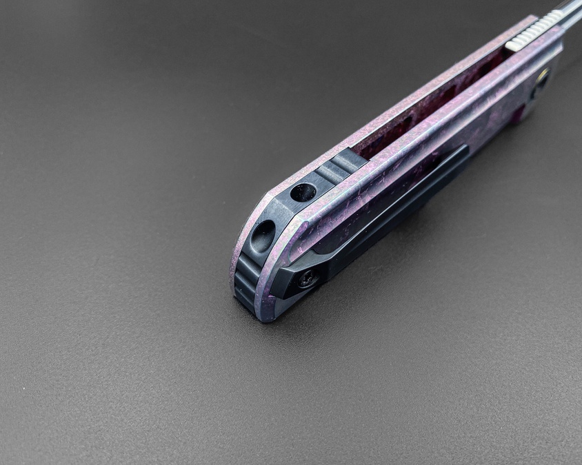 Складной нож Common M390 CrystalTi pink