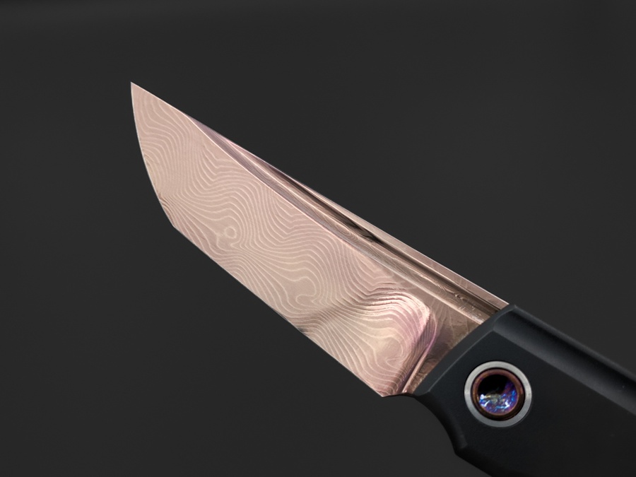 Складной нож Common VG10 Damascus Oxydized