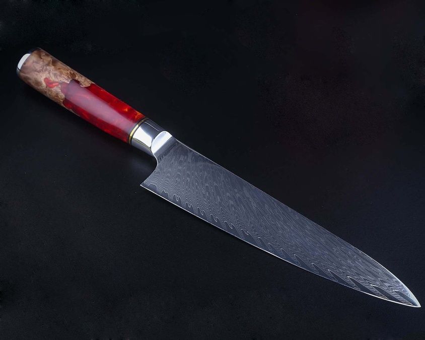 TWR-D7 дамасская сталь VG10