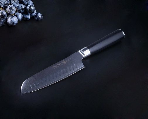 TG-D6 G10 Нож дамасская сталь VG10