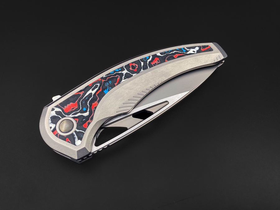 Складной нож Whale M390 Nebula Carbon