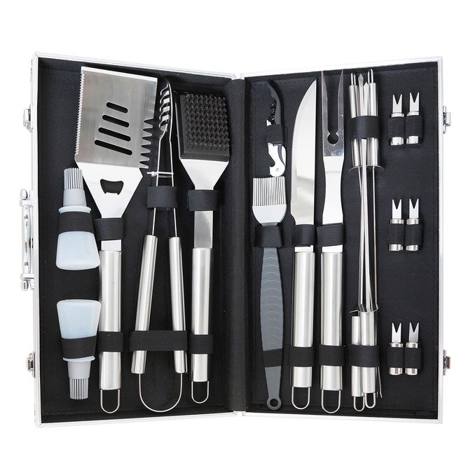 Набор инструментов для барбекю в кейсе, 19 предметов LX-19