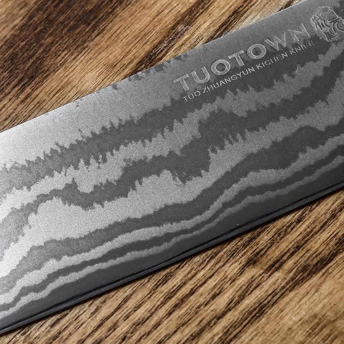 Кухонный шинковачный нож Цай Дао 218004, сталь VG10 DAMASCUS