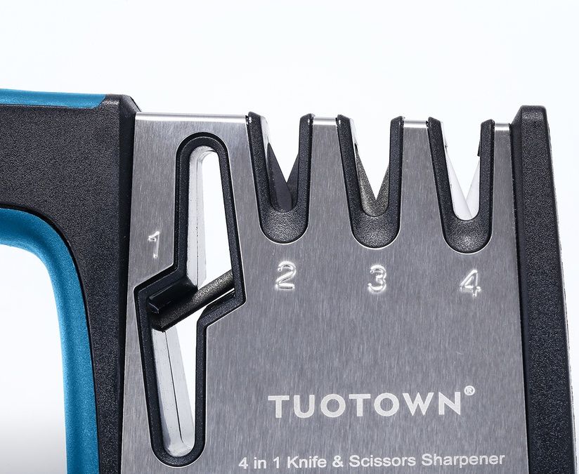 Ножеточка с разъемом для заточки ножниц S401-BL, цвет синий