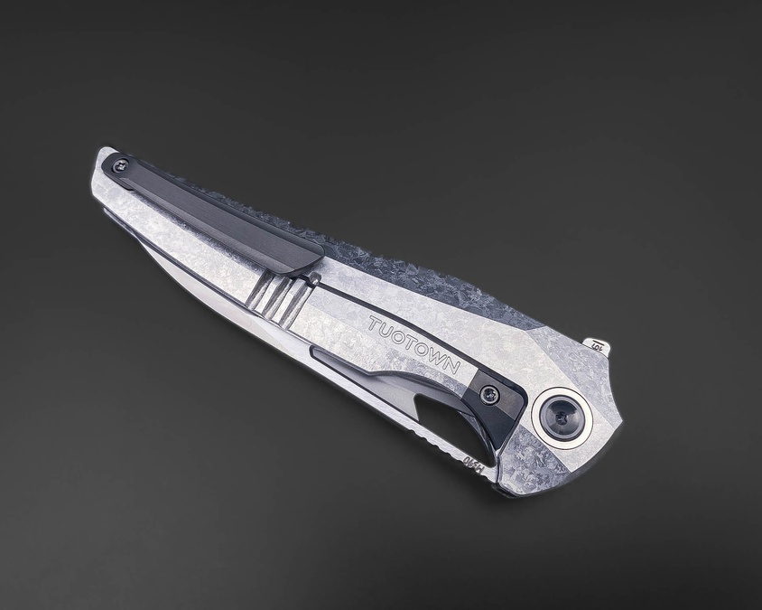 Складной нож Magpie M390 CrystalTi beadblast