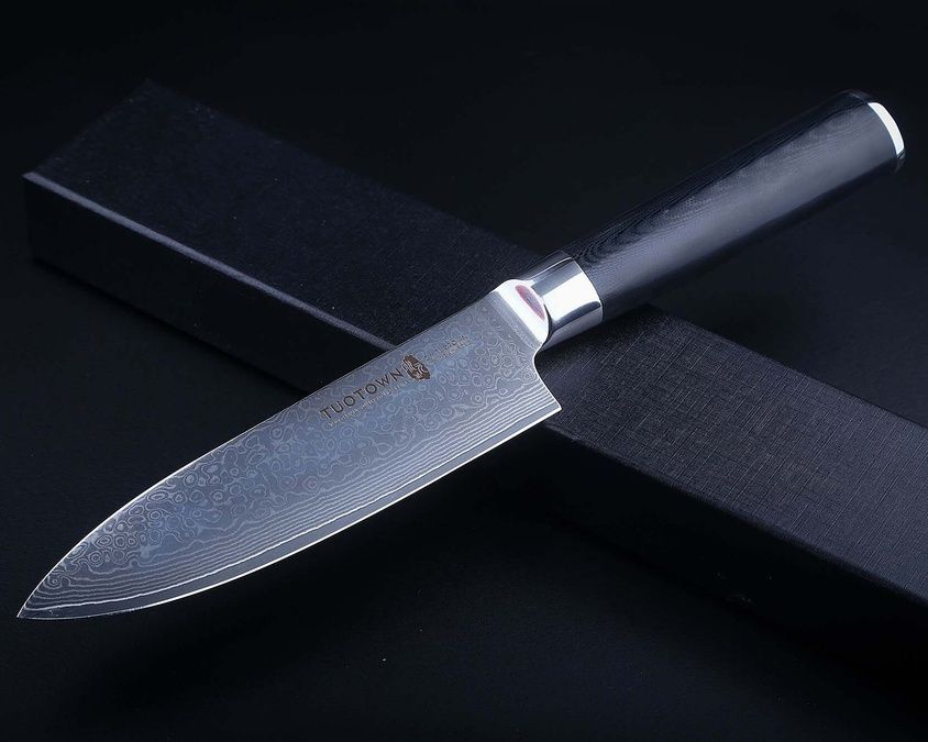 TG-D5 G10 Нож дамасская сталь VG10