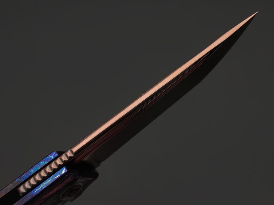 Складной нож Common VG10 Damascus Oxydized FlamedTi