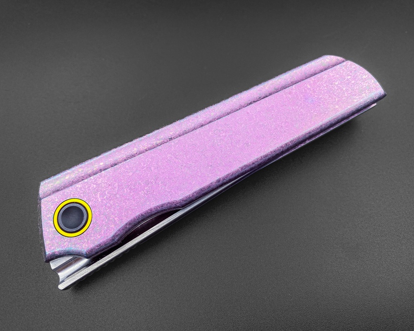 Складной нож Common M390 CrystalTi pink