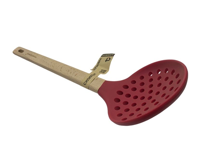 Шумовка кухонная, цвет - красный 4002-R