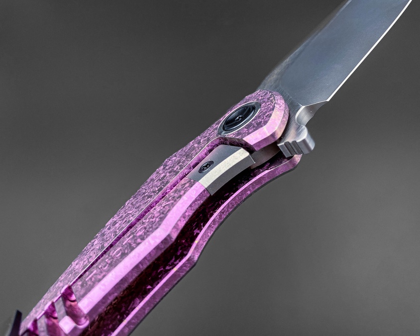 Складной нож Alatus2 M390 CrystalTi pink