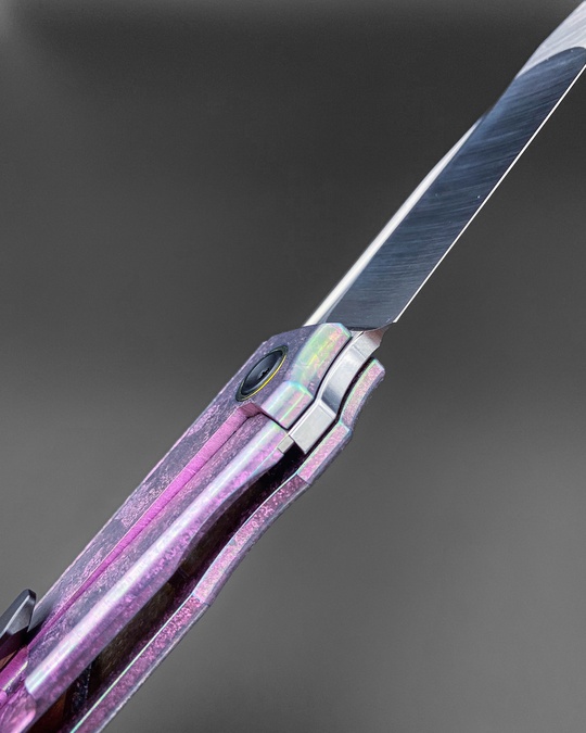 Складной нож Common M390 CrystalTi pink