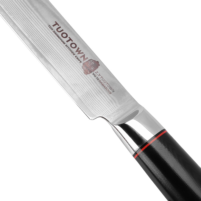 Кухонный нож для нарезки 218003, сталь VG10 DAMASCUS