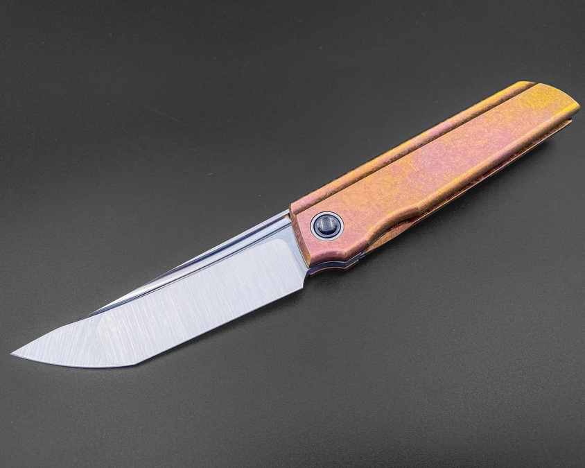 Складной нож Common M390 CrystalTi orange