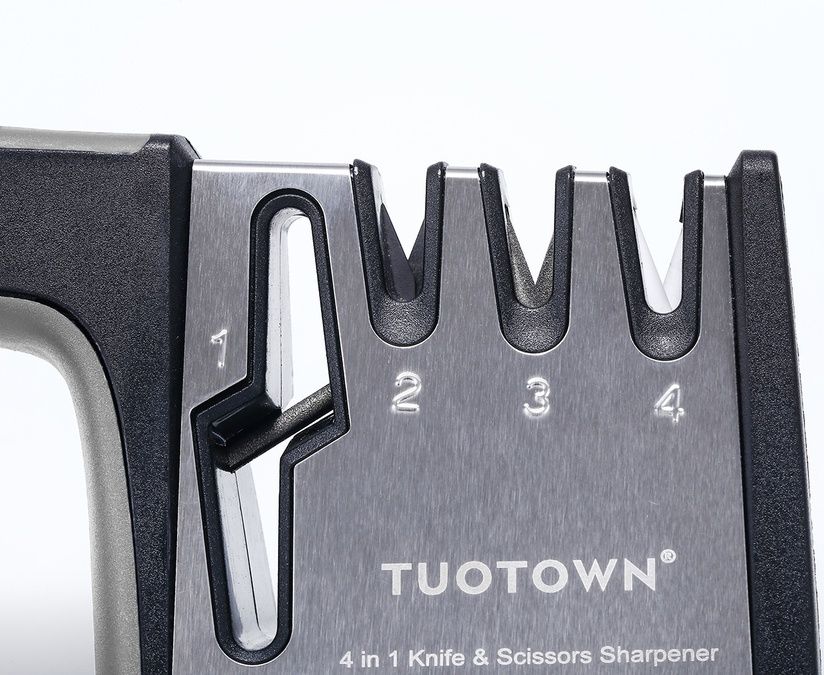 Ножеточка с разъемом для заточки ножниц S401-GR1, цвет серый