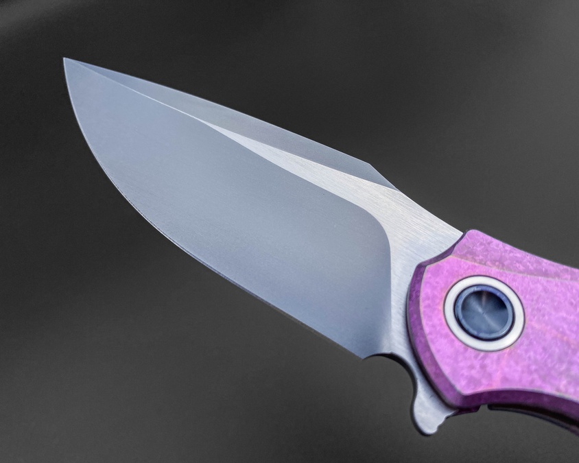 Складной нож Alatus2 M390 CrystalTi pink