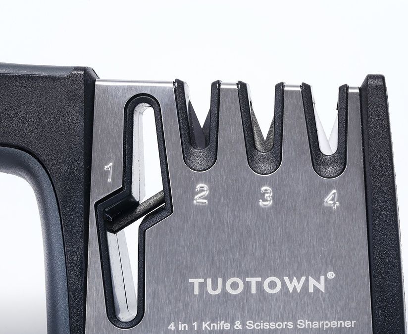 Ножеточка с разъемом для заточки ножниц S401-GR2, цвет темно-серый