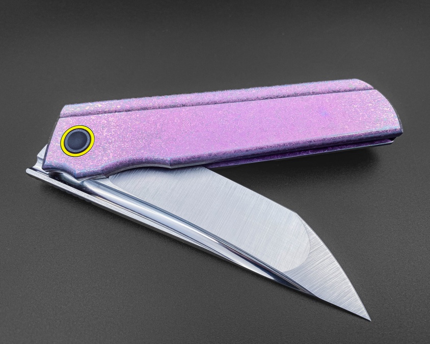 Складной нож Common M390 CrystalTi pink