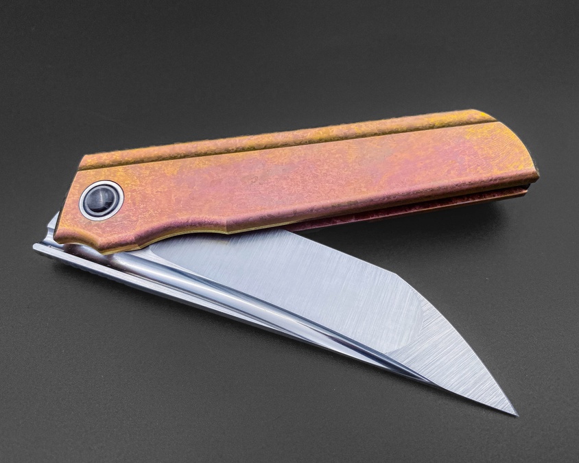 Складной нож Common M390 CrystalTi orange