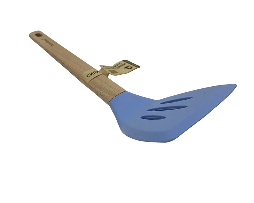 Лопатка кухонная с прорезями, цвет - синий 4005-BL