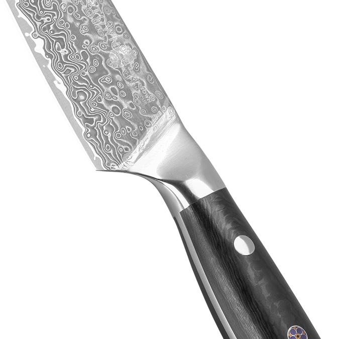 Кухонный нож Сантоку малый VG10/Damascus 615008