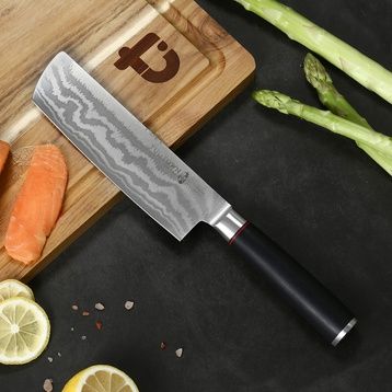 Кухонный шинковачный нож Цай Дао 218004, сталь VG10 DAMASCUS
