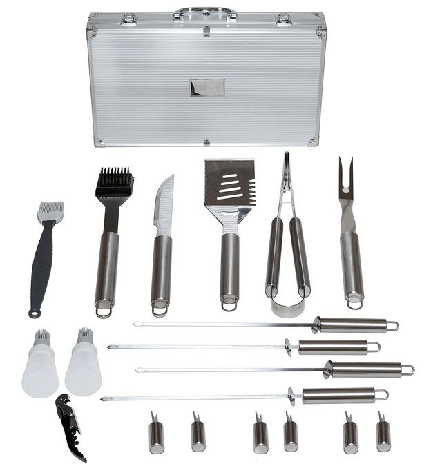 Набор инструментов для барбекю в кейсе, 19 предметов LX-19