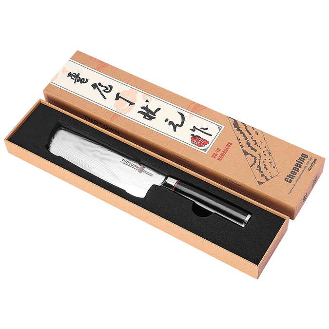 Шинковачный кухонный нож Цай Дао 217006, сталь VG10 DAMASCUS