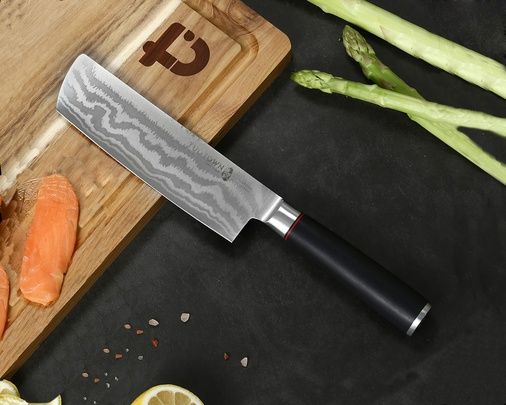 Шинковачный кухонный нож Цай Дао 218004, сталь VG10 DAMASCUS