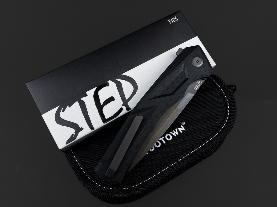 Складной нож Step PVD T10S Carbon G10