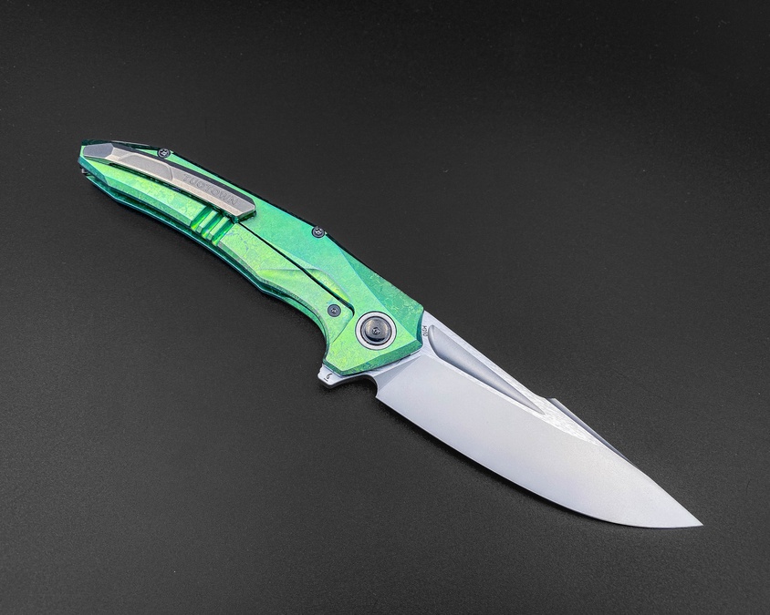 Складной нож Guerrero Green Crystal TI Jungle Wear Carbon