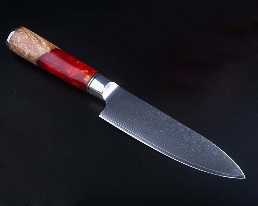 TWR-D5 G10 Нож дамасская сталь VG10