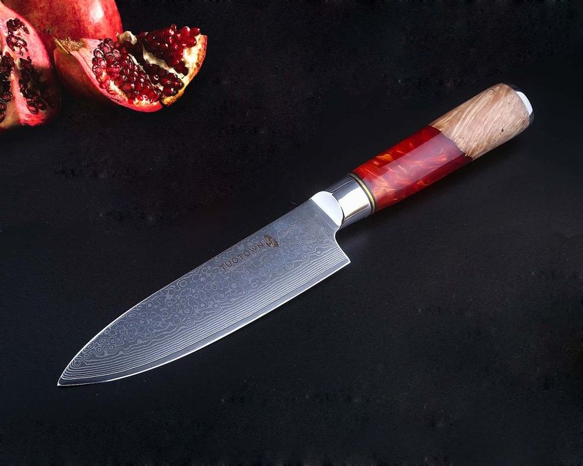 TWR-D5 G10 Нож дамасская сталь VG10