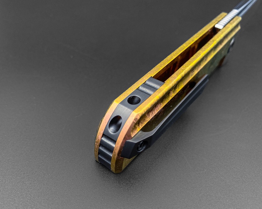 Складной нож Common M390 CrystalTi orange