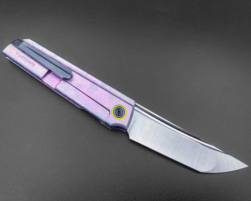 Складной нож Common M390 CrystalTi pink