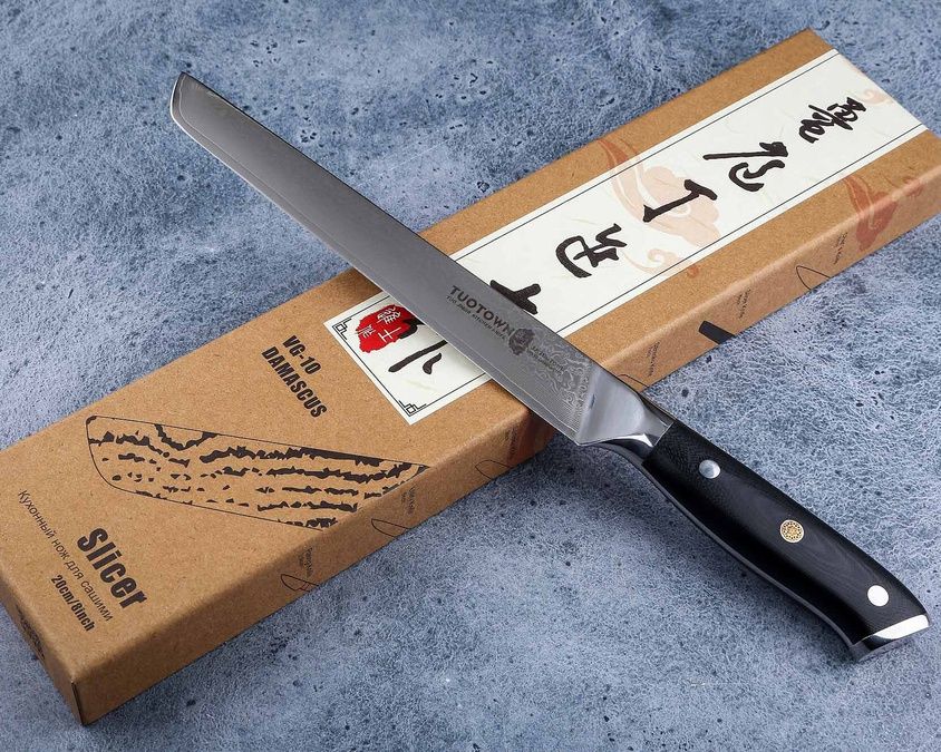 Кухонный нож Сашими VG10/Damascus 618005