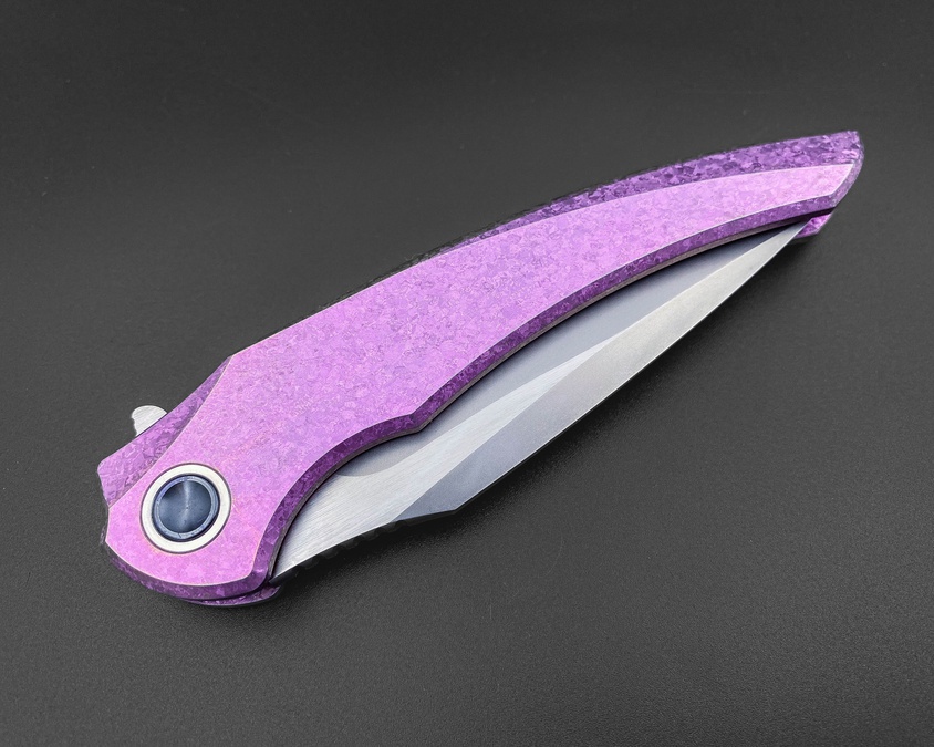 Складной нож Alatus2 M390 CrystalTi pink