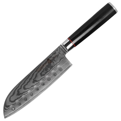 Кухонный нож Сантоку 217008, сталь VG10 DAMASCUS