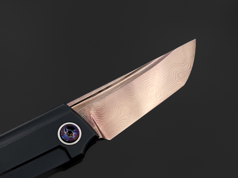 Складной нож Common VG10 Damascus Oxydized