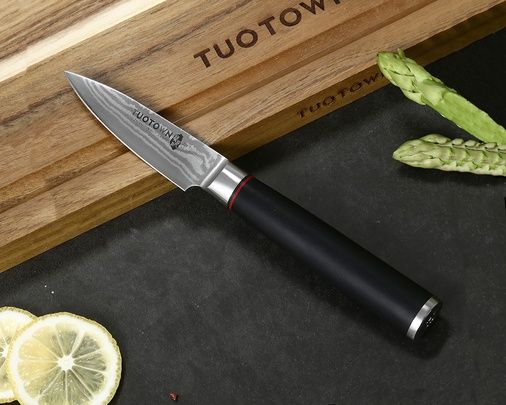 Овощной кухонный нож 213508, сталь VG10 DAMASCUS