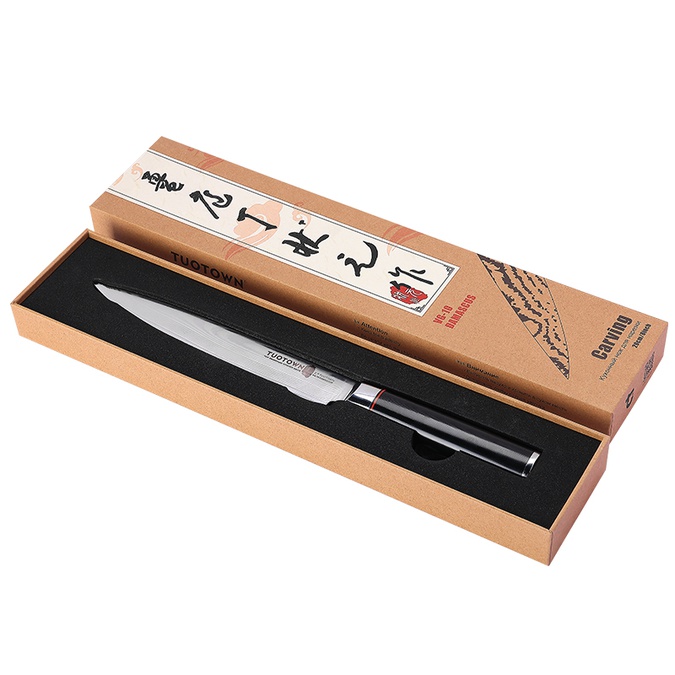 Кухонный нож для нарезки 218003, сталь VG10 DAMASCUS