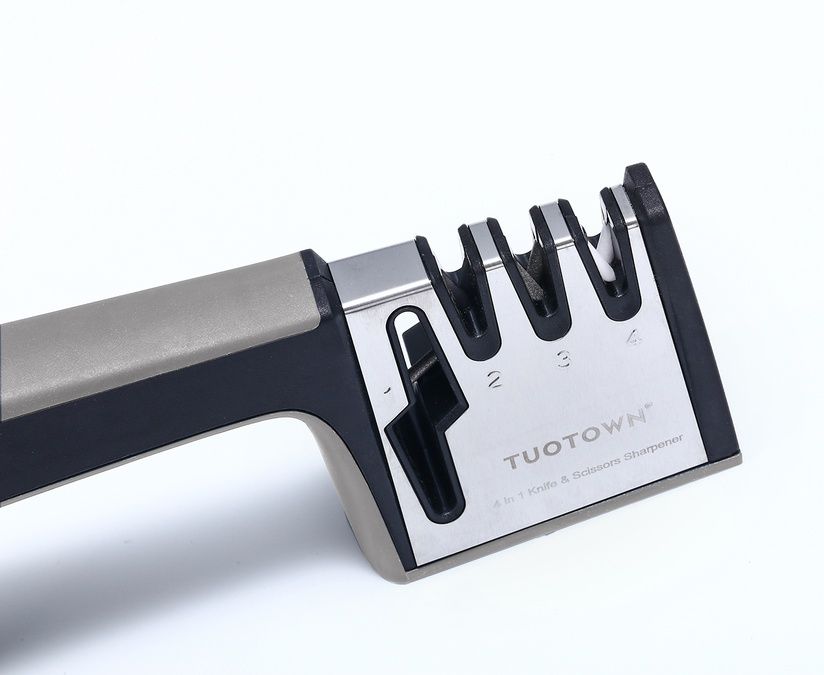 Ножеточка с разъемом для заточки ножниц S401-GR1, цвет серый